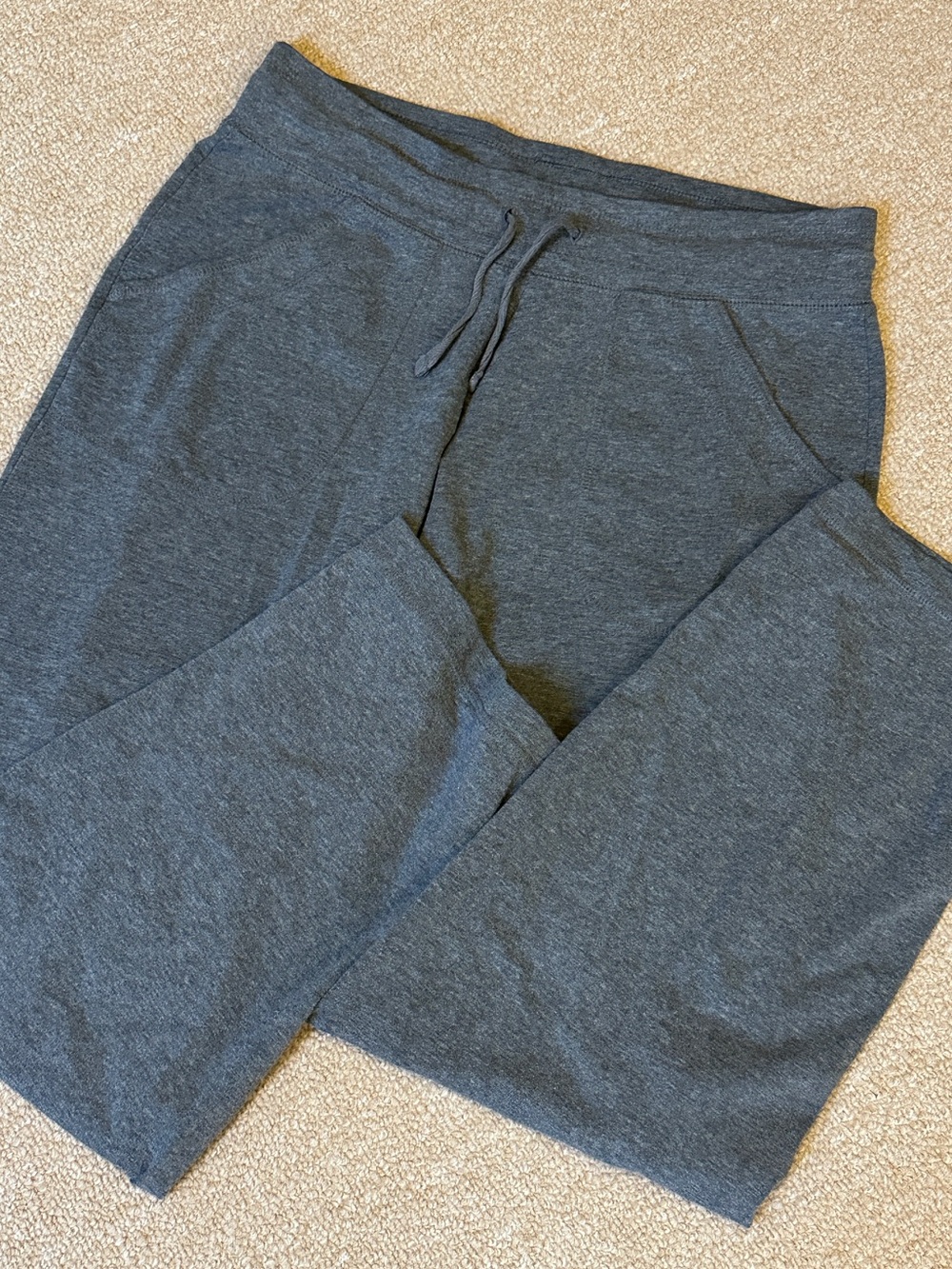 Petite Drawstring Joggers Athletic Works Gray casual pajama pj women athleisure